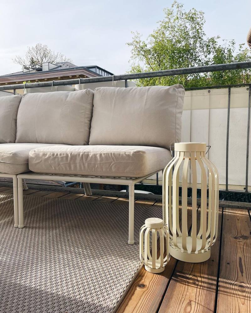 FULLMAKT rug flatwoven, in/outdoor beige/mélange - IKEA
