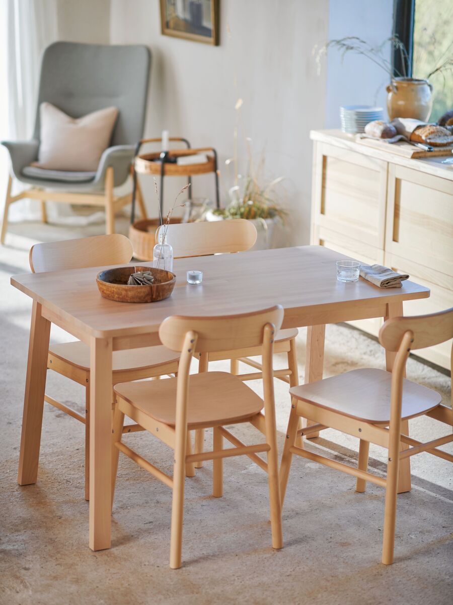 NORRÅKER table birch - IKEA