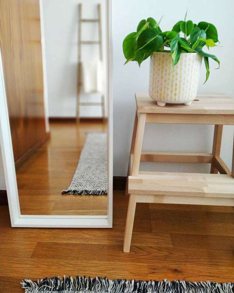 KLASSRUM クラスルムラグ 平織り,ホワイト/グリーン,133x195cm KLASSRUM rug, flatwoven, white/green, 4'4
