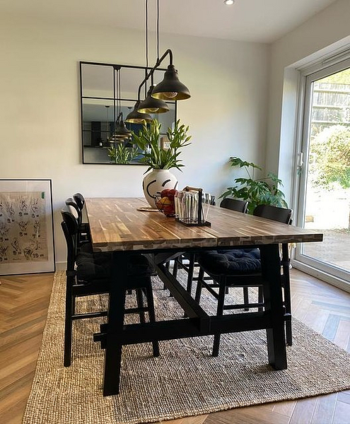 KLIMPFJÄLL dining table grey-brown - IKEA