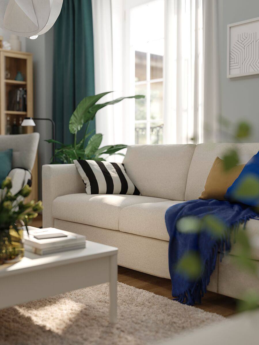 VINDUM rug, high pile green - IKEA