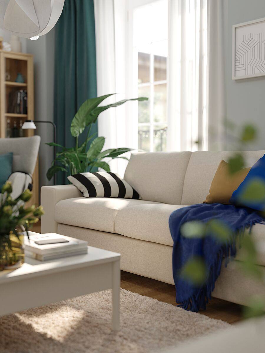 VINDUM rug, high pile green - IKEA