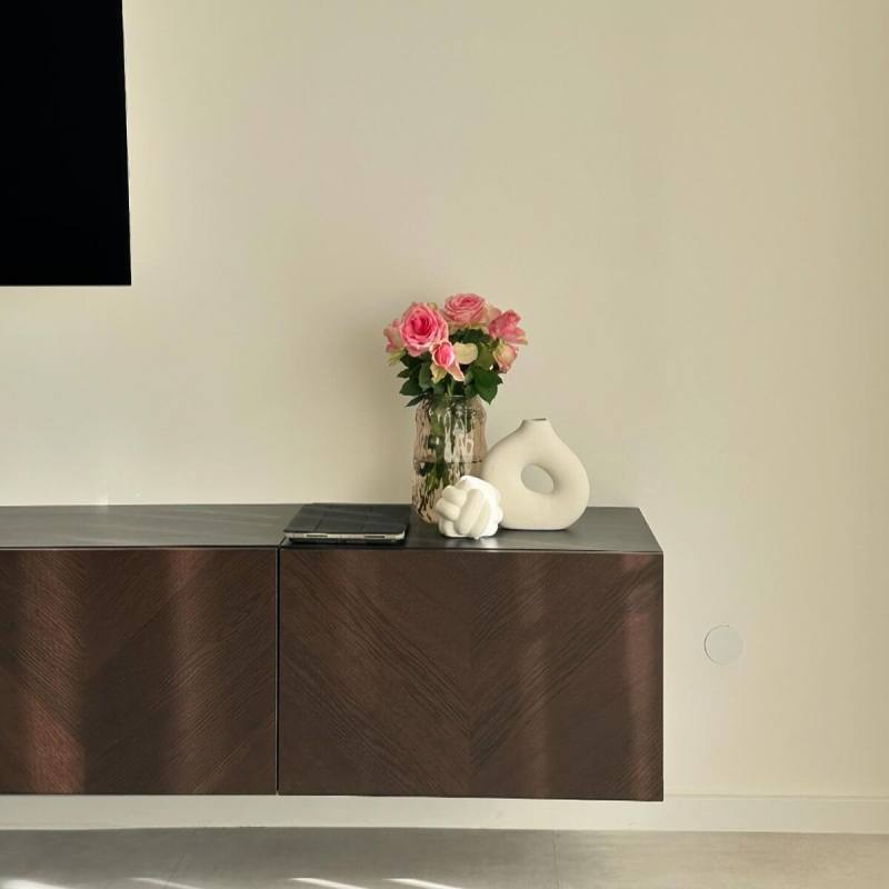 STUDSVIKEN door/drawer front white/woven poplar - IKEA