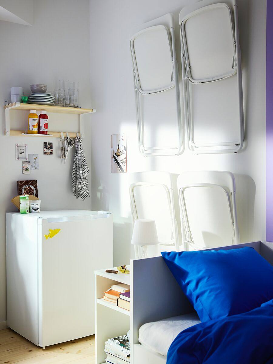 SKOMAKARE wall shelf white/aspen - IKEA