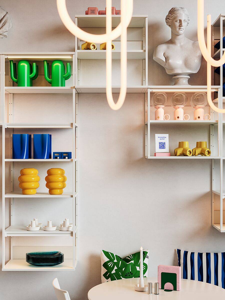 PLATSA open shelving unit green - IKEA