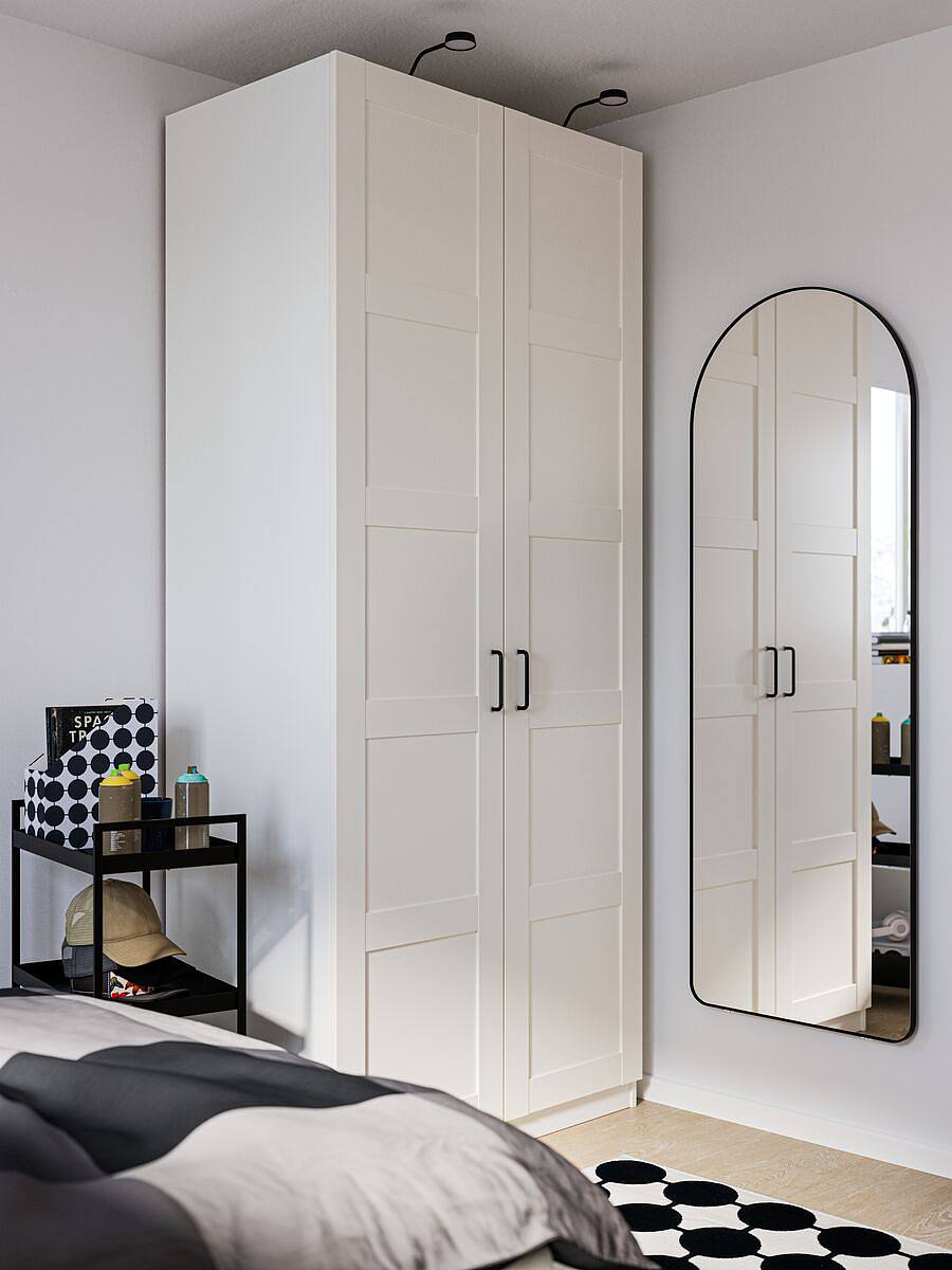TOFTBYN mirror black - IKEA