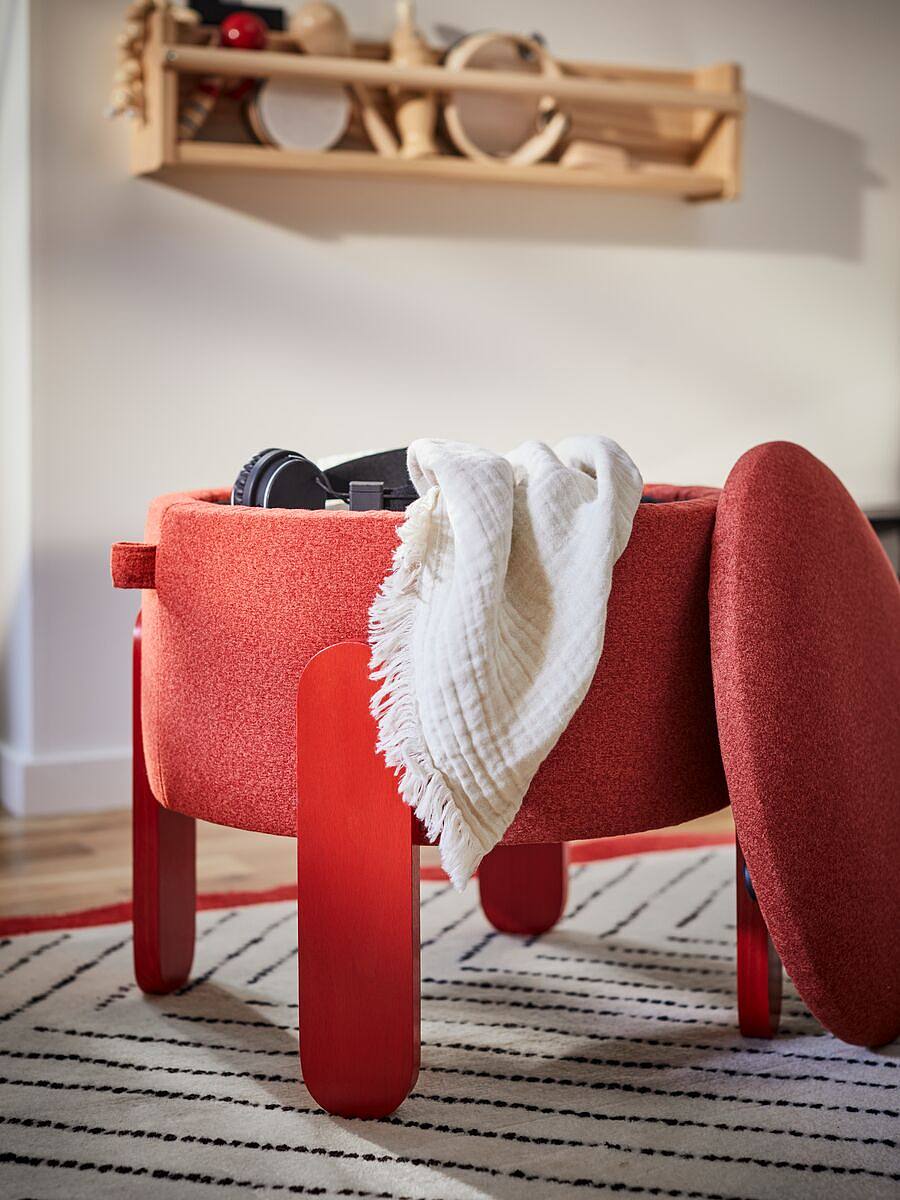 IKEA ⭐︎レア商品⭐︎ 廃盤カラーラグ 赤　STOENSE STOENSE rug, low pile red - IKEA