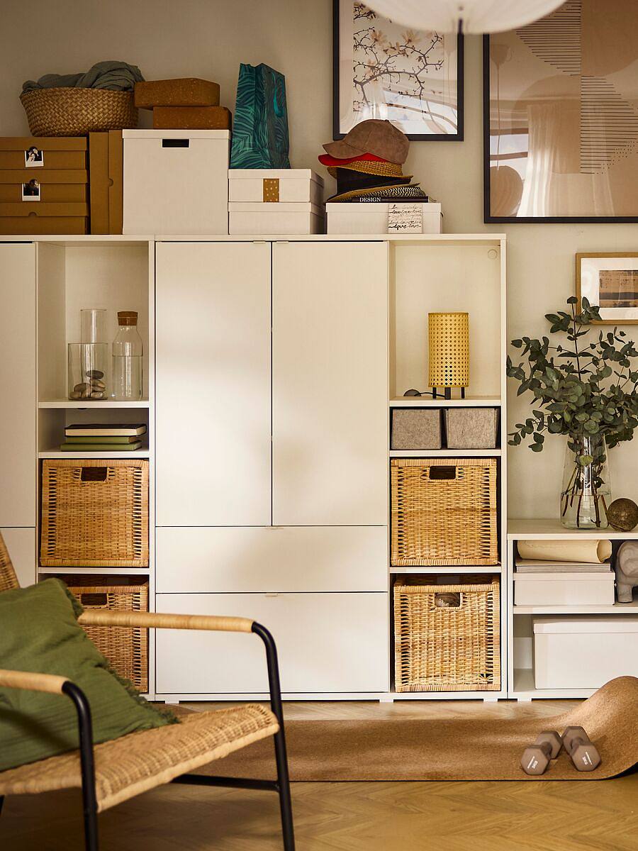 VHD ゼビウス　ビデオ・インテリア・シリーズ VIHALS TV/storage combination white - IKEA
