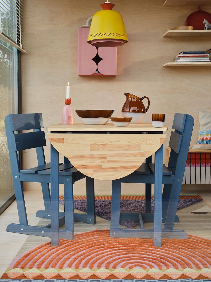 IKEA PS 2012 drop-leaf table bamboo/white - IKEA