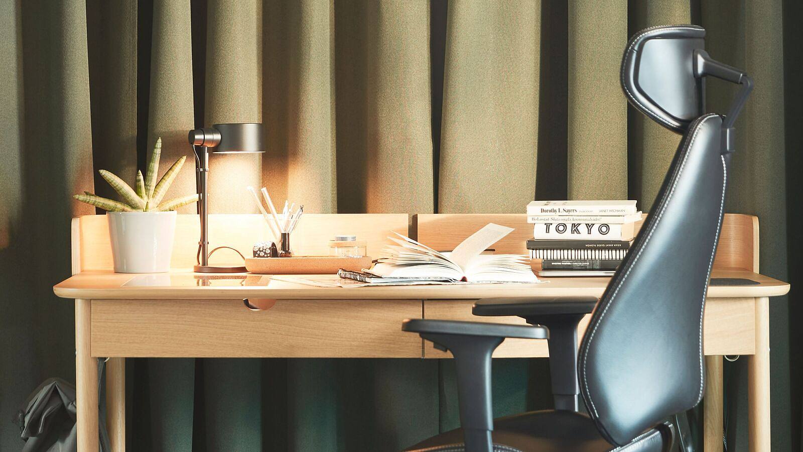 RIDSPÖ desk oak - IKEA