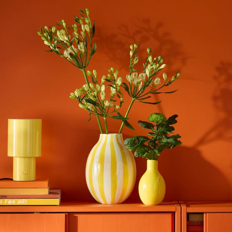 中国花瓶【桐箱付】 KOPPARBJÖRK 蔻帕布约花瓶纯黄色- IKEA