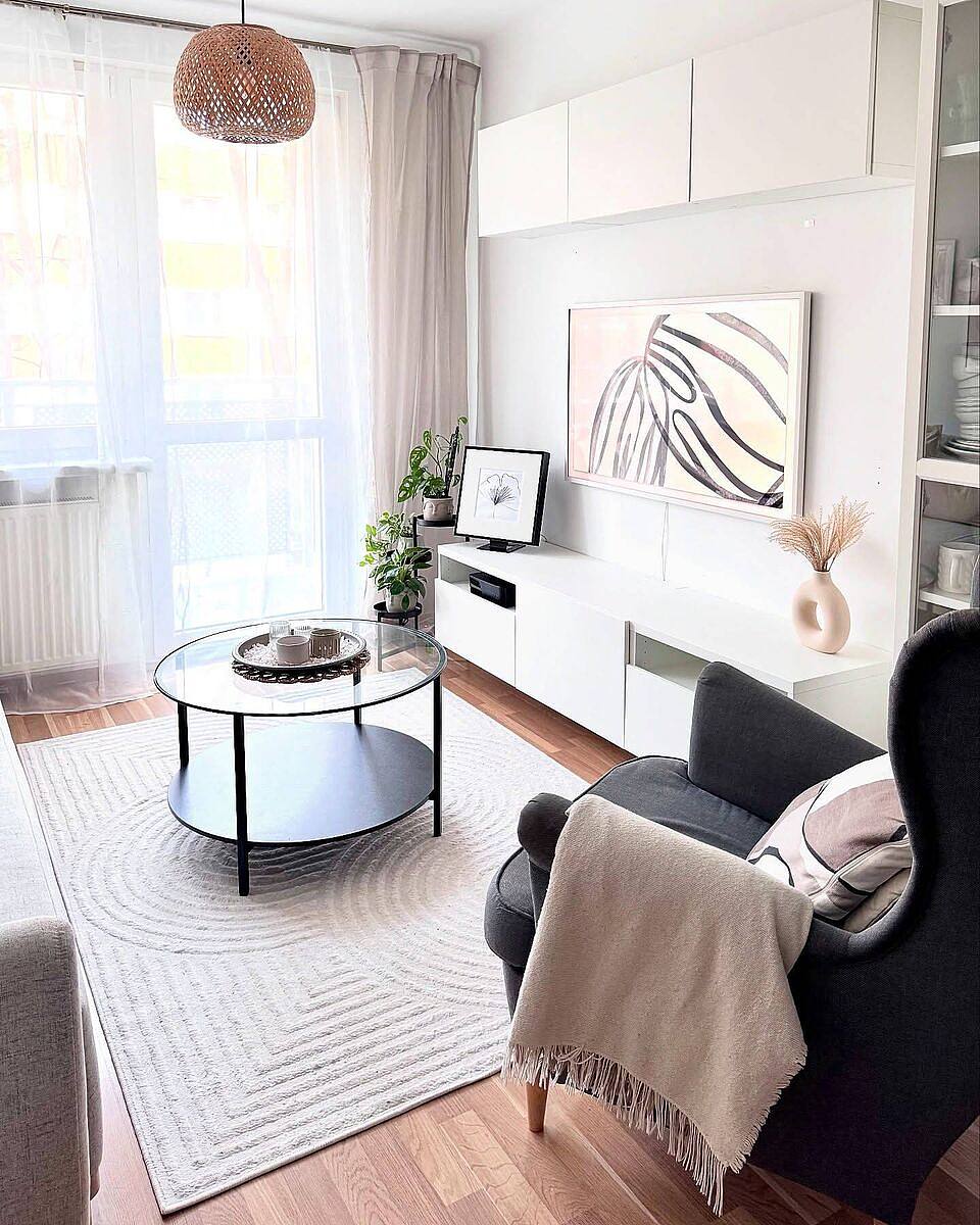 STUDSVIKEN door/drawer front white/woven poplar - IKEA