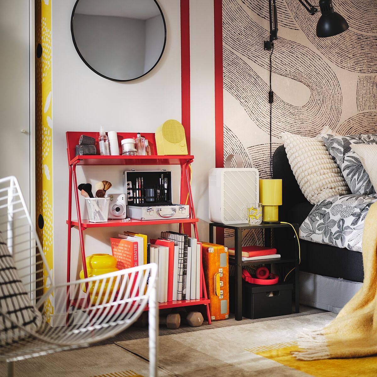 MUSKEN bedside table white - IKEA