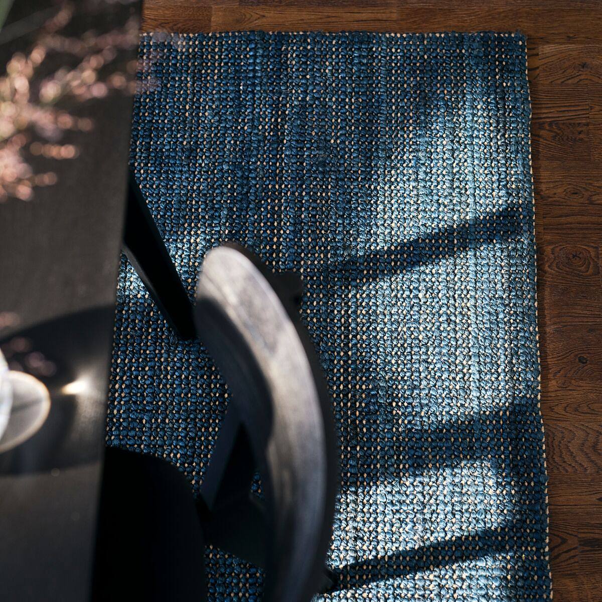 LANDBANA rug, flatwoven dark blue - IKEA