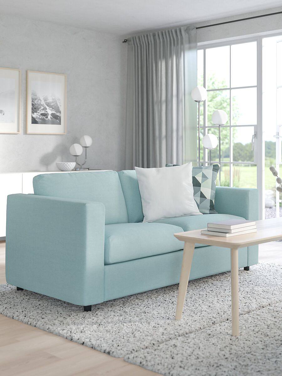 VIMLE 2-seat sofa Saxemara light blue - IKEA