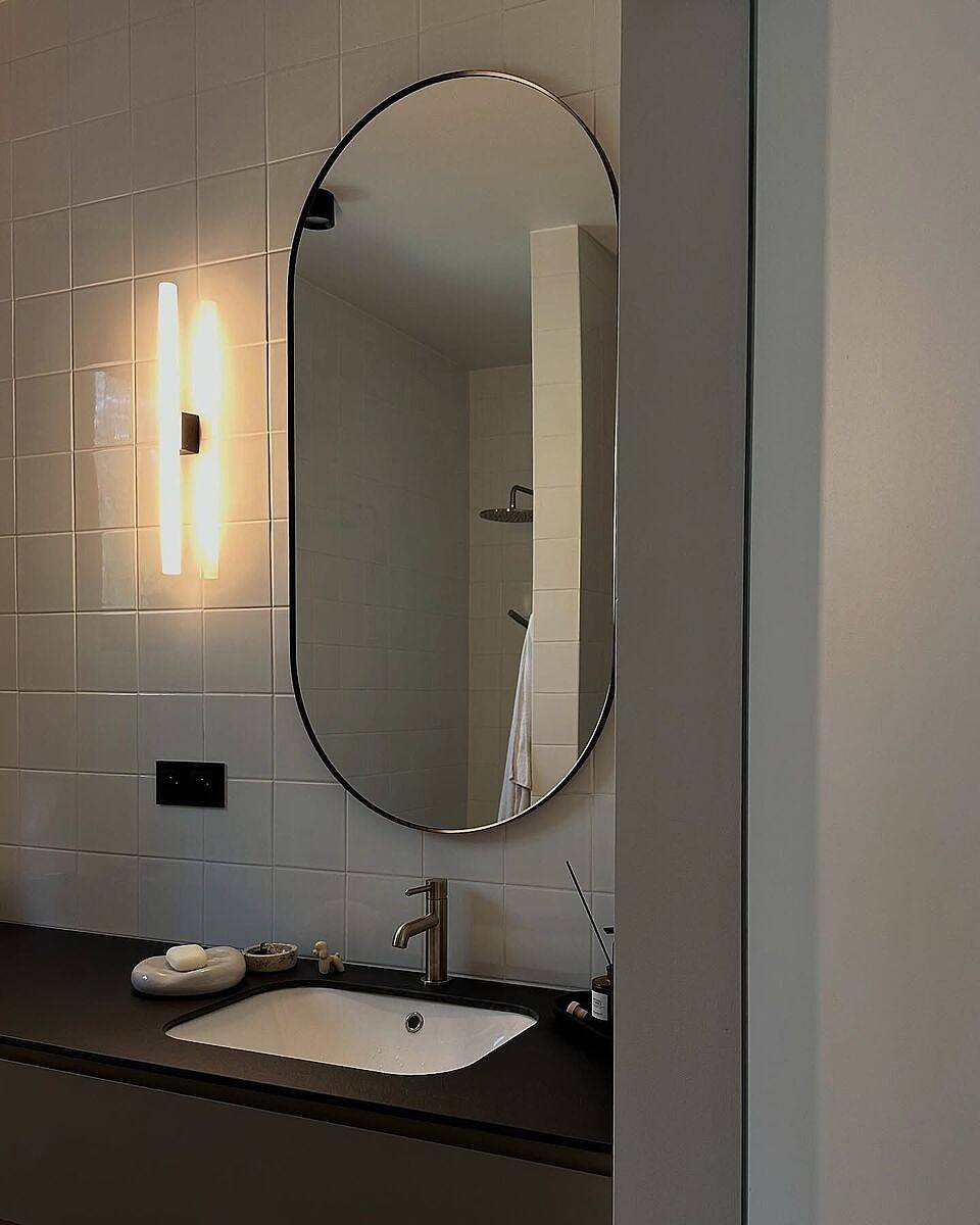 TOFTBYN mirror black - IKEA