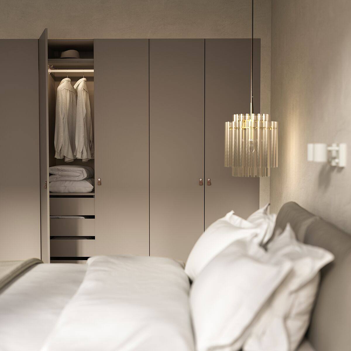 STOCKHOLM 2025 pendant lamp glass/brass-plated - IKEA