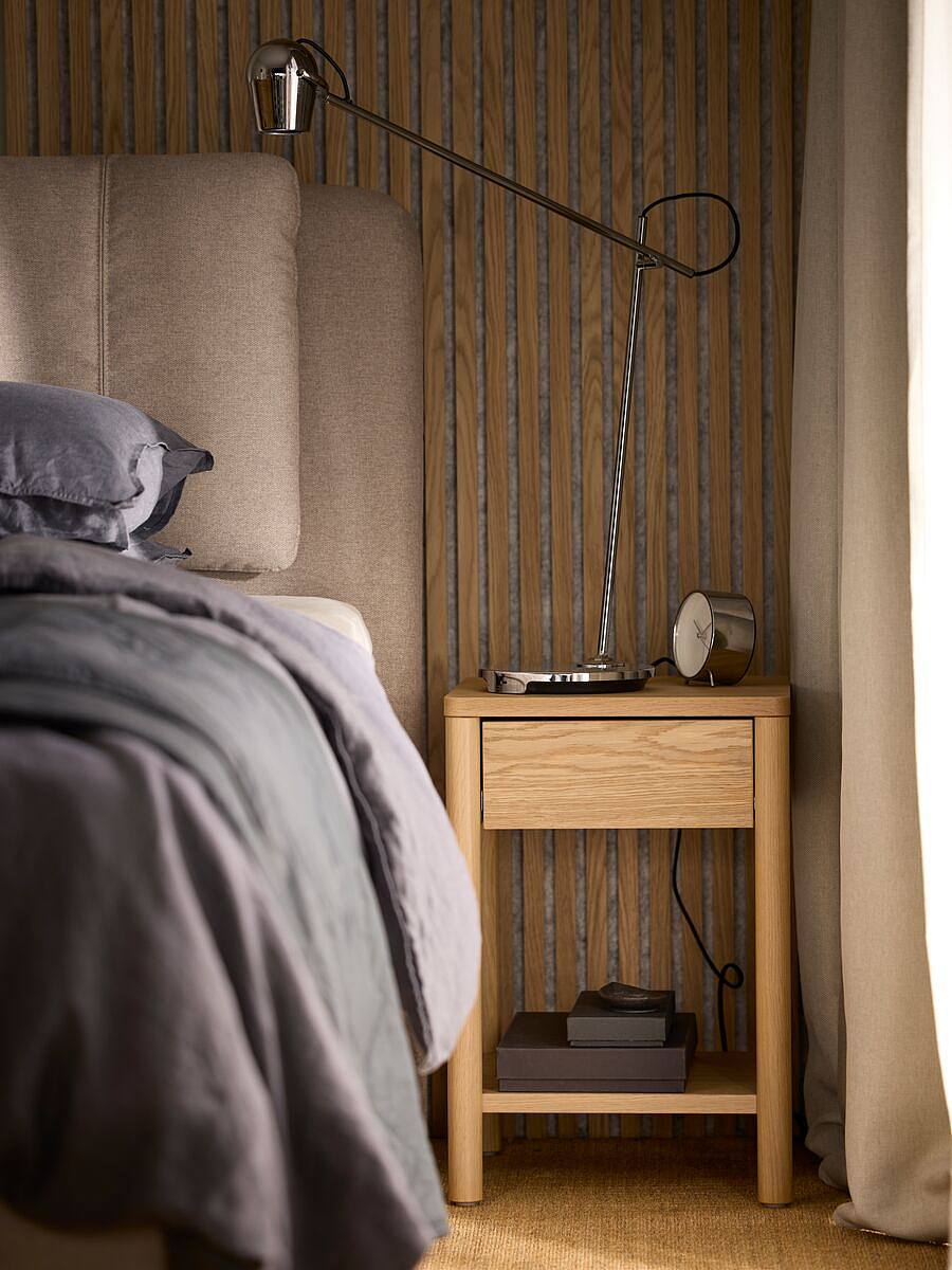MUSKEN bedside table white - IKEA