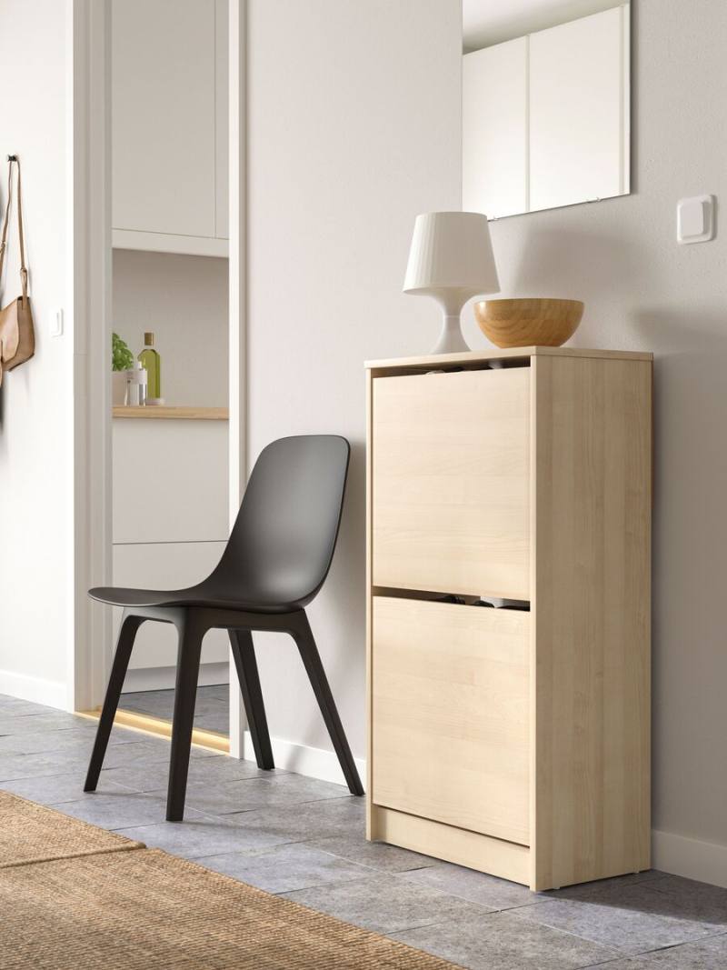 BRUSALI shoe cabinet with 3 compartments white - IKEA
