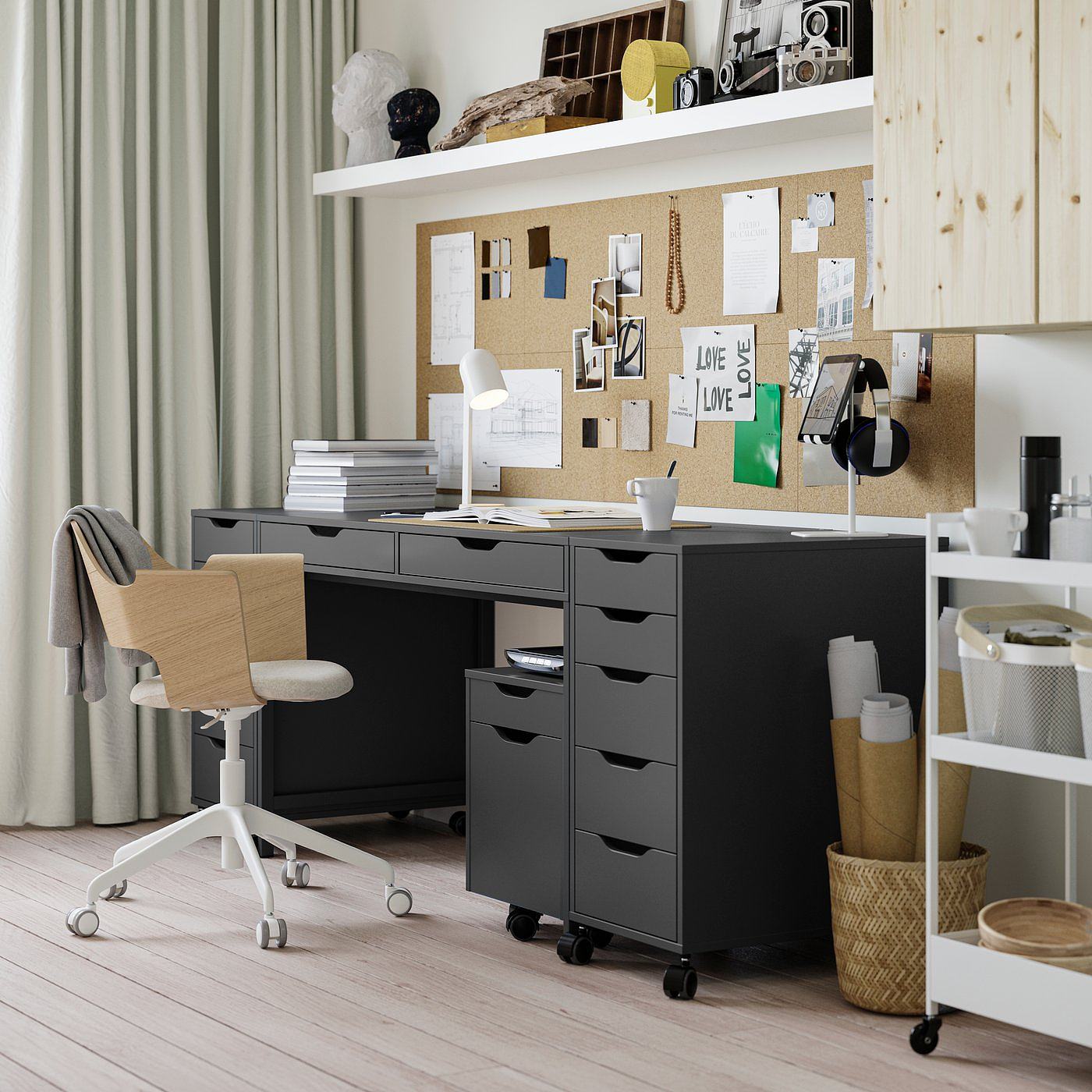 ALEX desk dark grey - IKEA