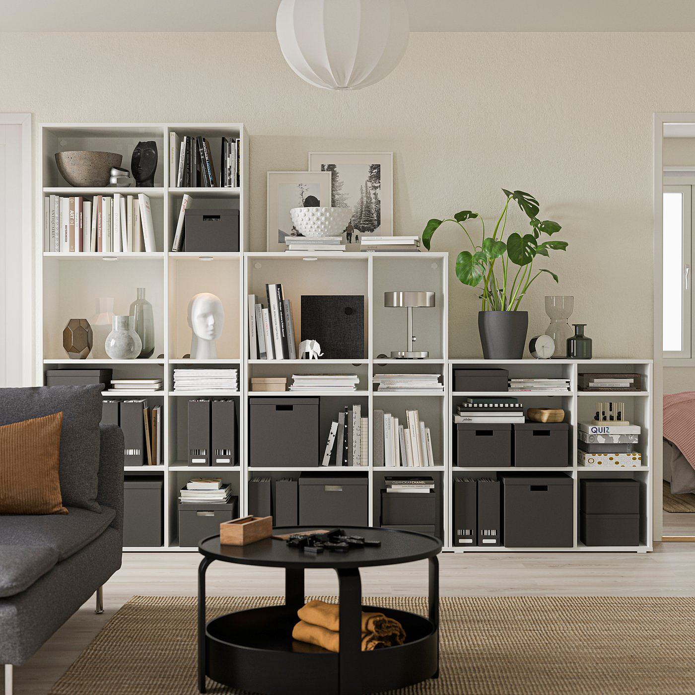 VIHALS shelving unit with 6 shelves white - IKEA