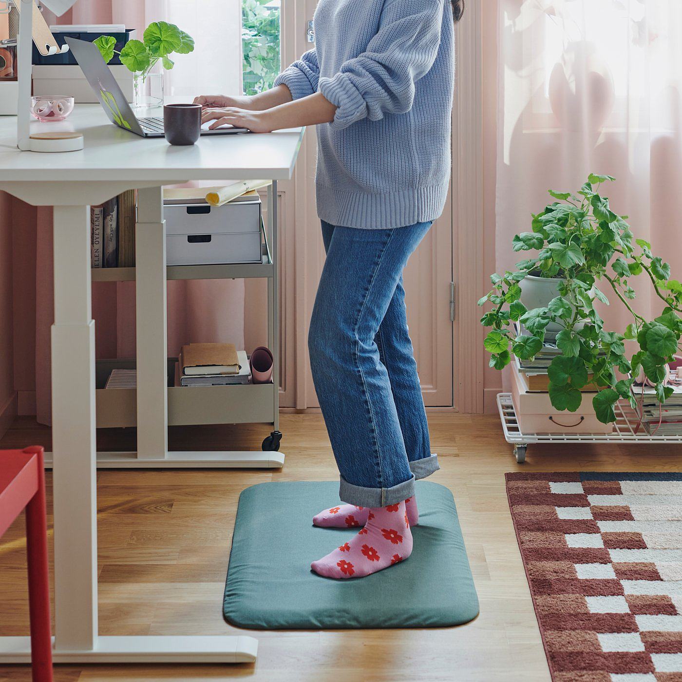 RODULF desk sit/stand electric/white - IKEA