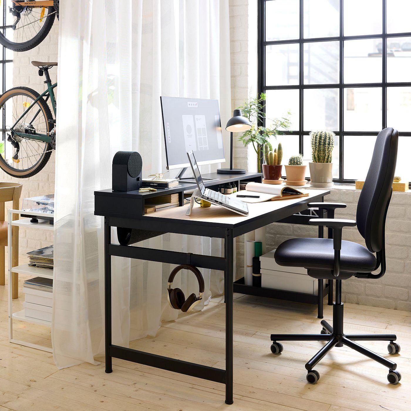 BRUSALI desk white - IKEA