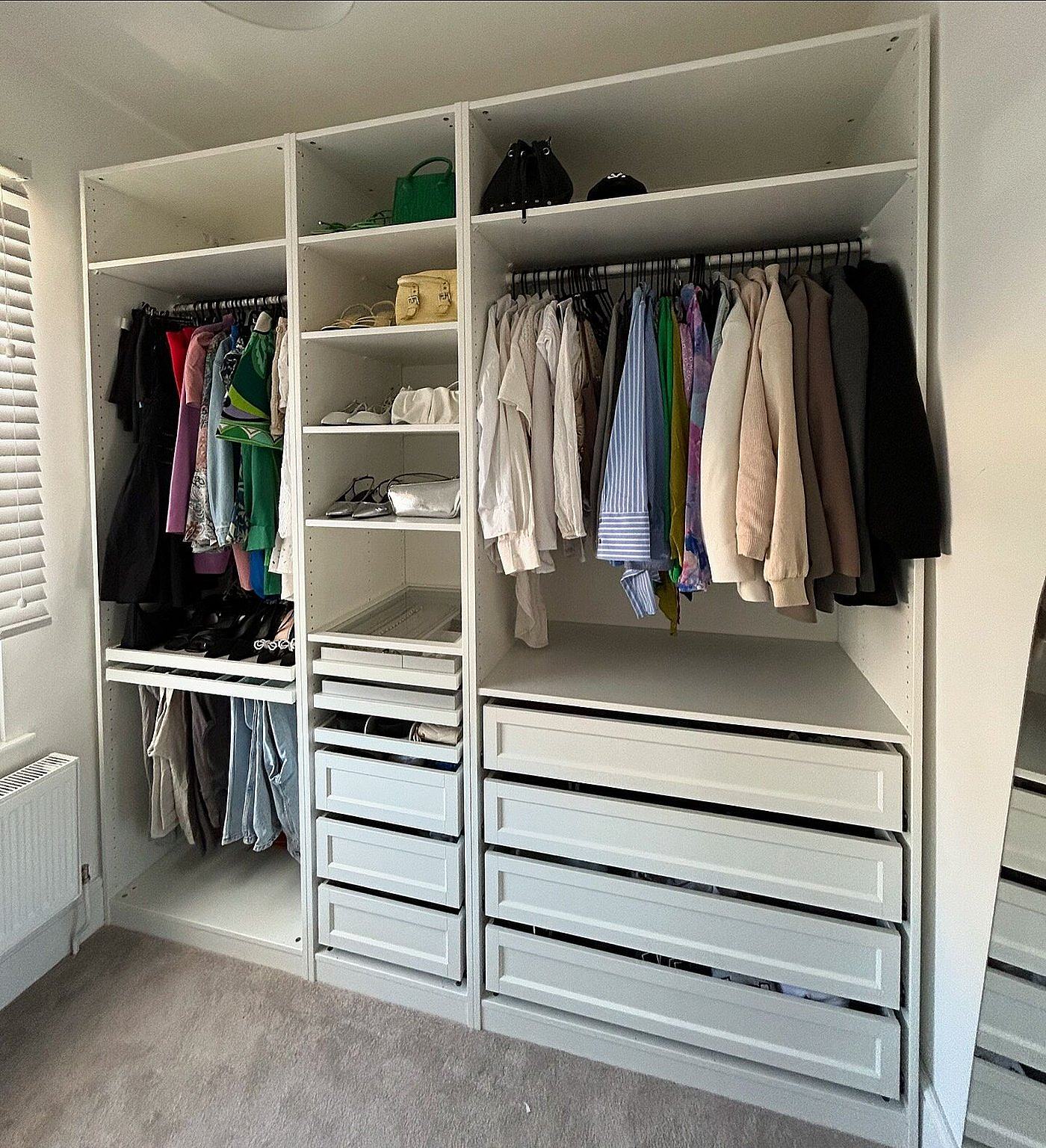 KOMPLEMENT drawer with framed front white - IKEA