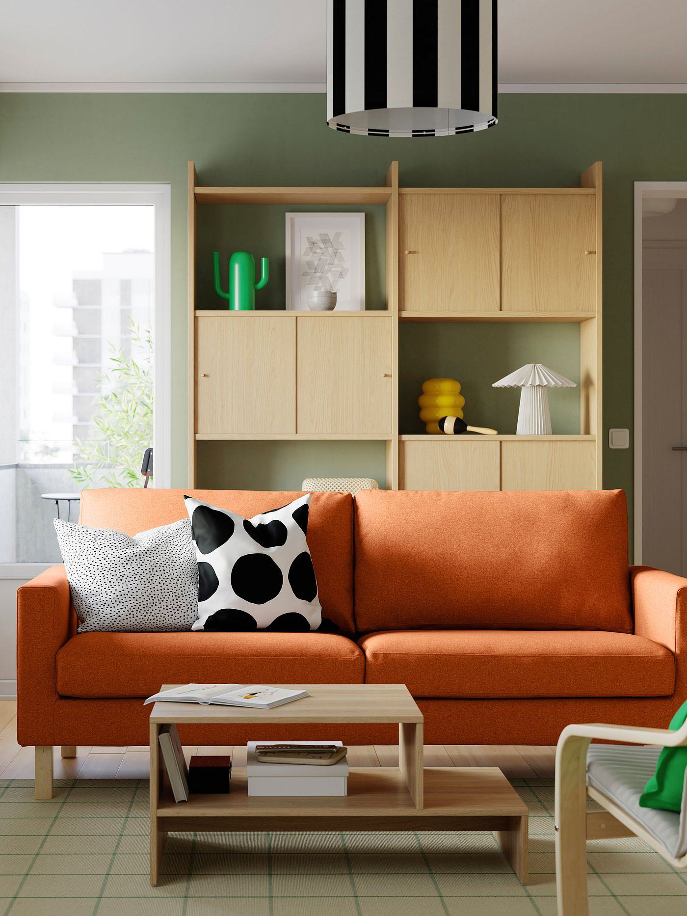 JAKOBSFORS coffee table oak veneer - IKEA