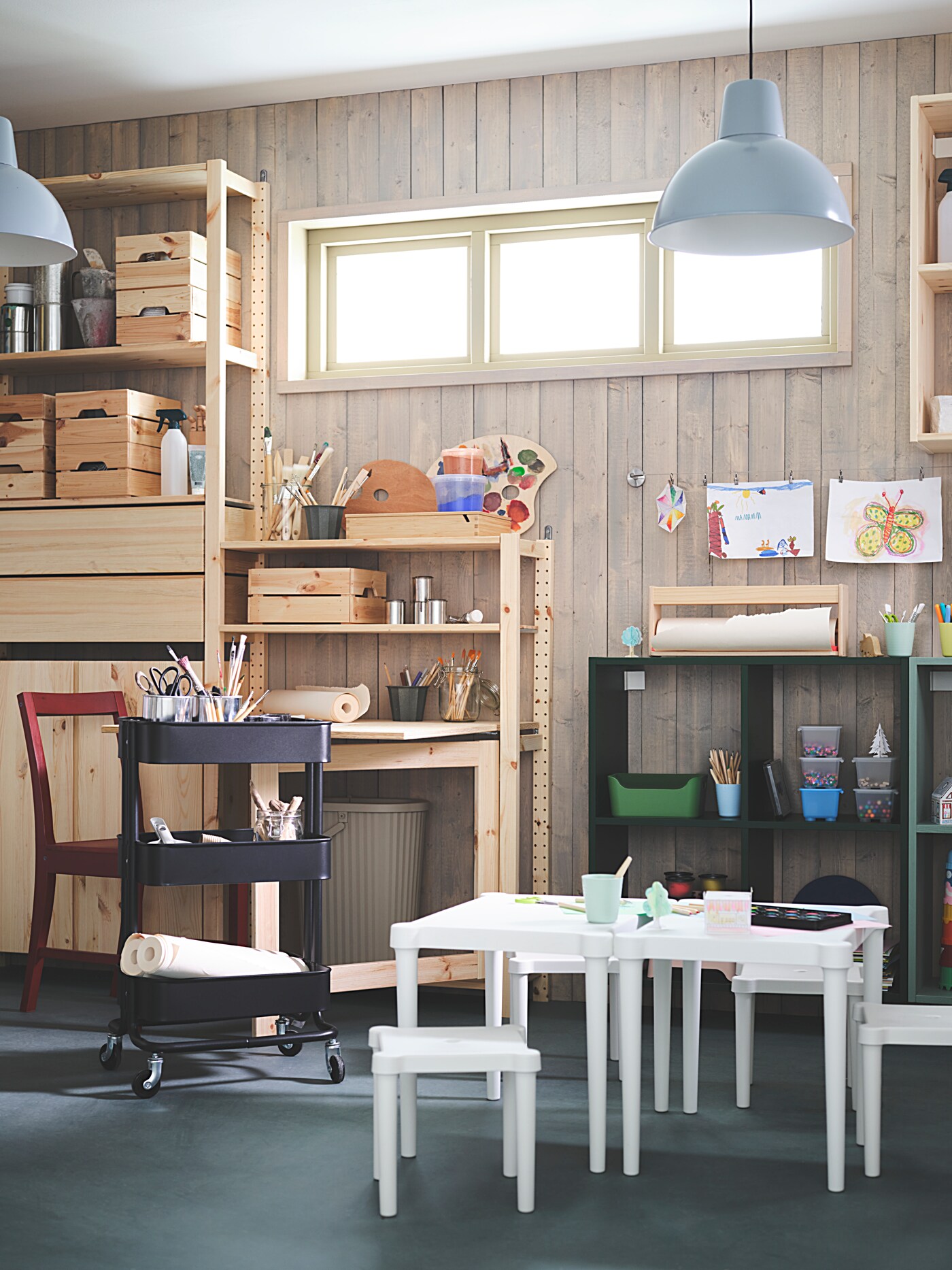 R1242) IKEA IVAR　シェルフ＆収納デスク 机 店頭取引大歓迎♪ PH196298.JPG