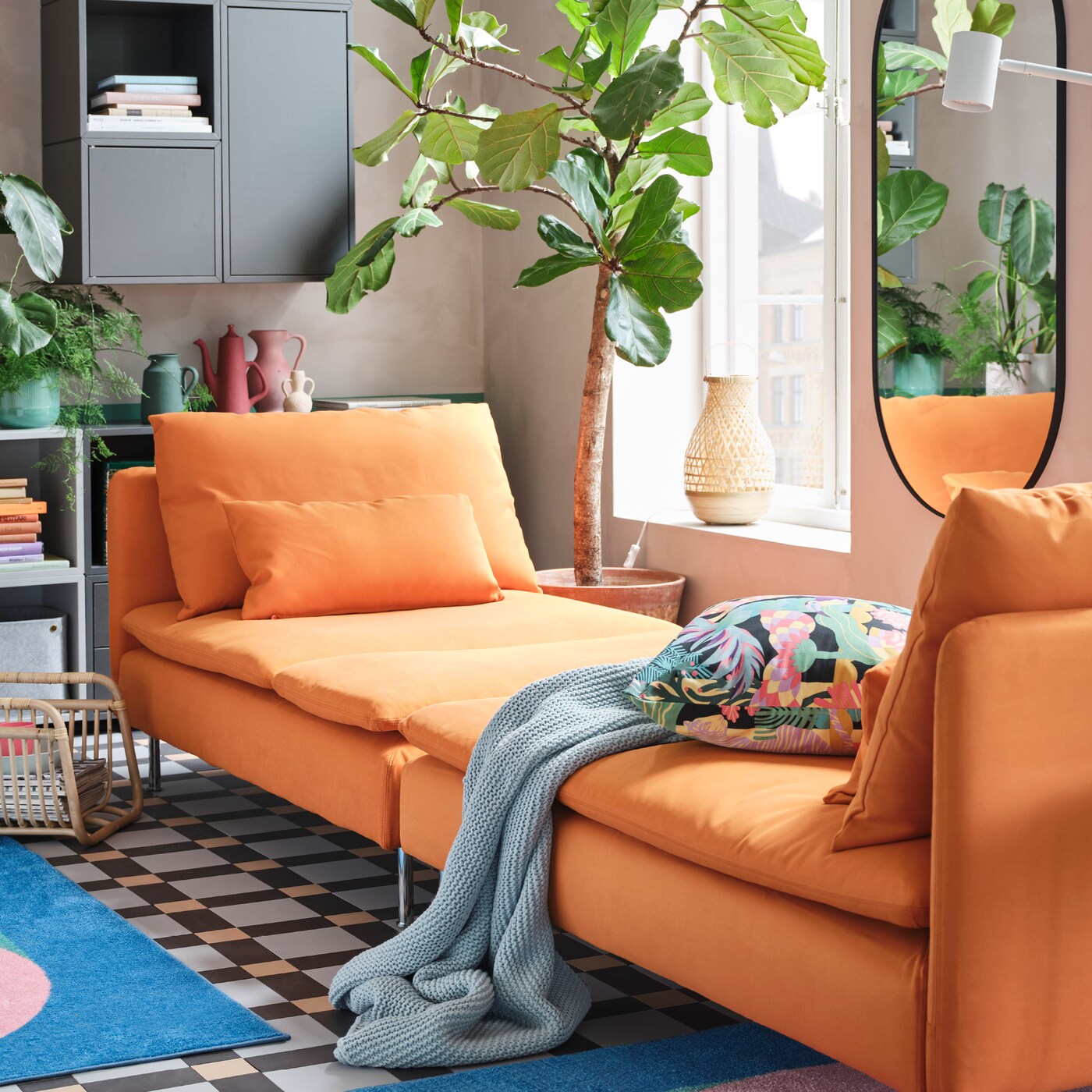 IKEA ソファ　 LYCKSELE LÖVÅS sleeper sofa, Ransta natural - IKEA
