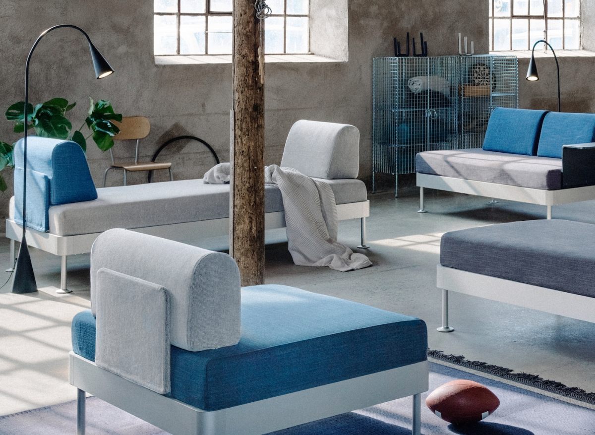 The new DELAKTIG modular sofa from IKEA, designed by Tom Dixon