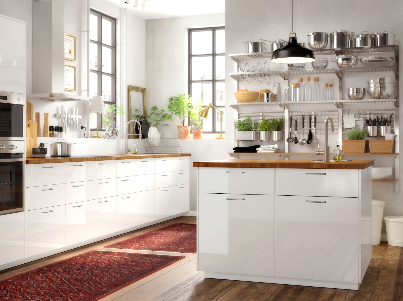 IKEA キッチン ENHET end panel, white, 25x30