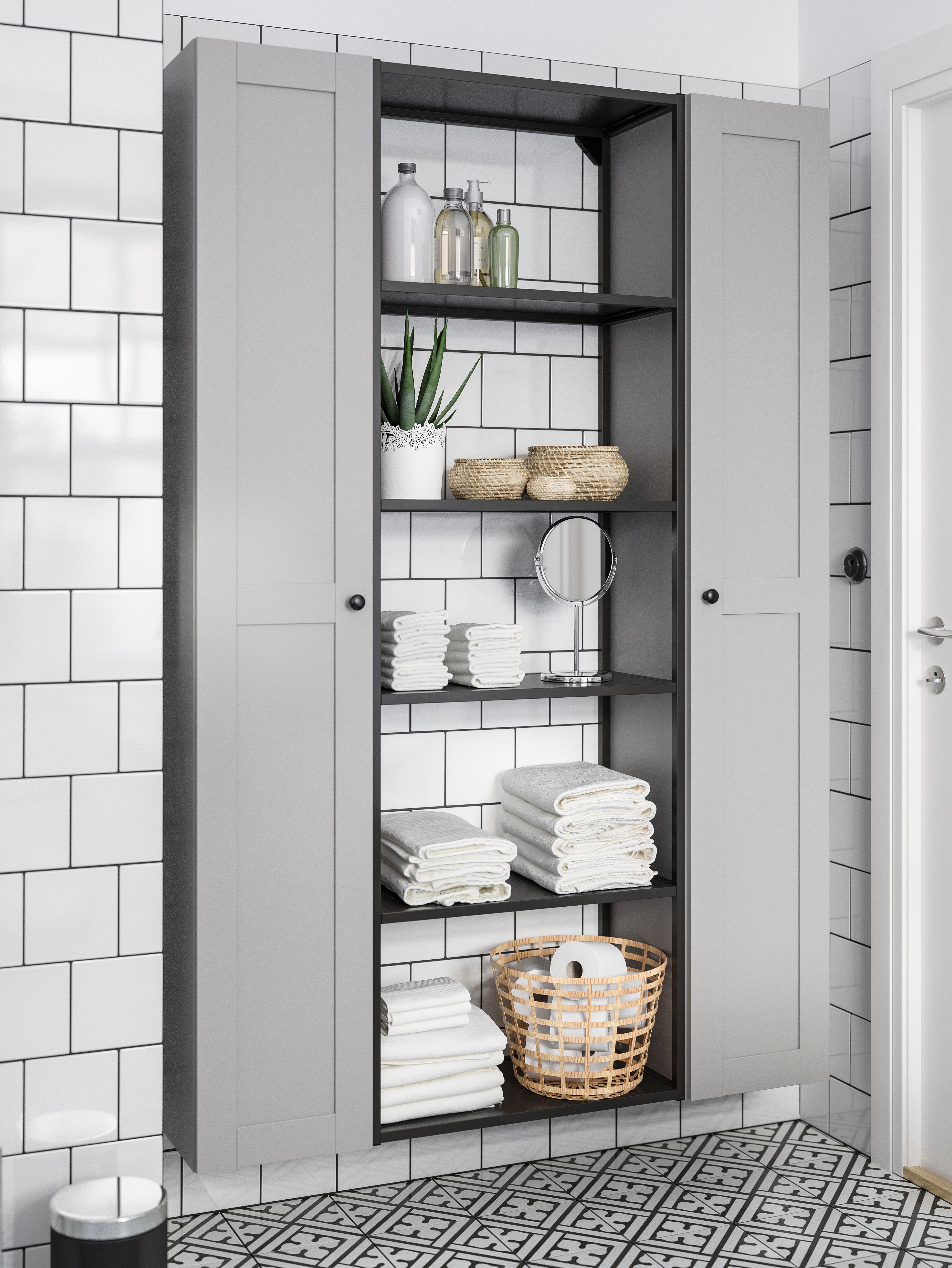 【送料込み】IKEA ALMARÖD アルマロード 全身鏡 ALMARÖD アルマロード ミラー, ブラック, 70x120 cm - IKEA