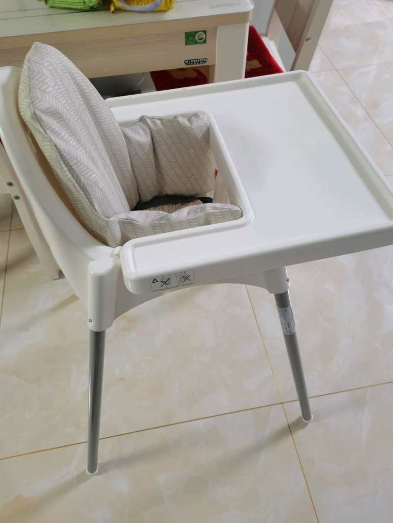 ANTILOP 安迪洛高脚椅白色/银色- IKEA