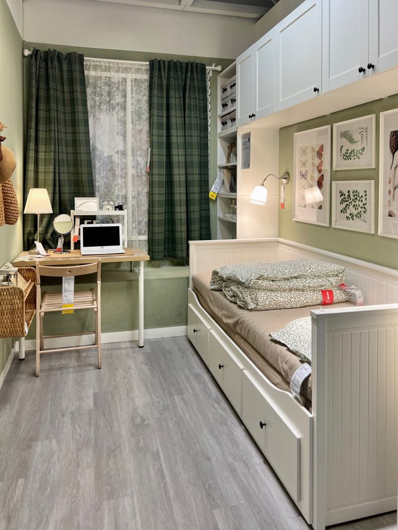 HEMNES day-bed frame with 3 drawers yellow - IKEA