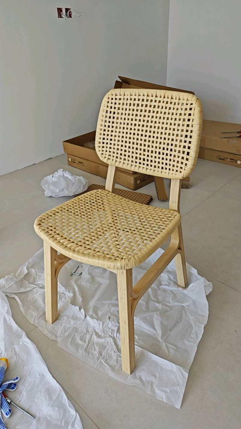 VOXLÖV 沃斯罗椅子浅竹- IKEA