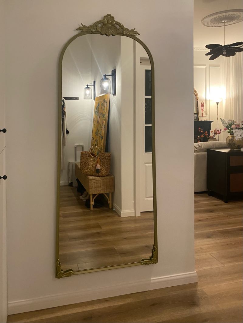 RÅMEBO 若美博镜子金黄色- IKEA