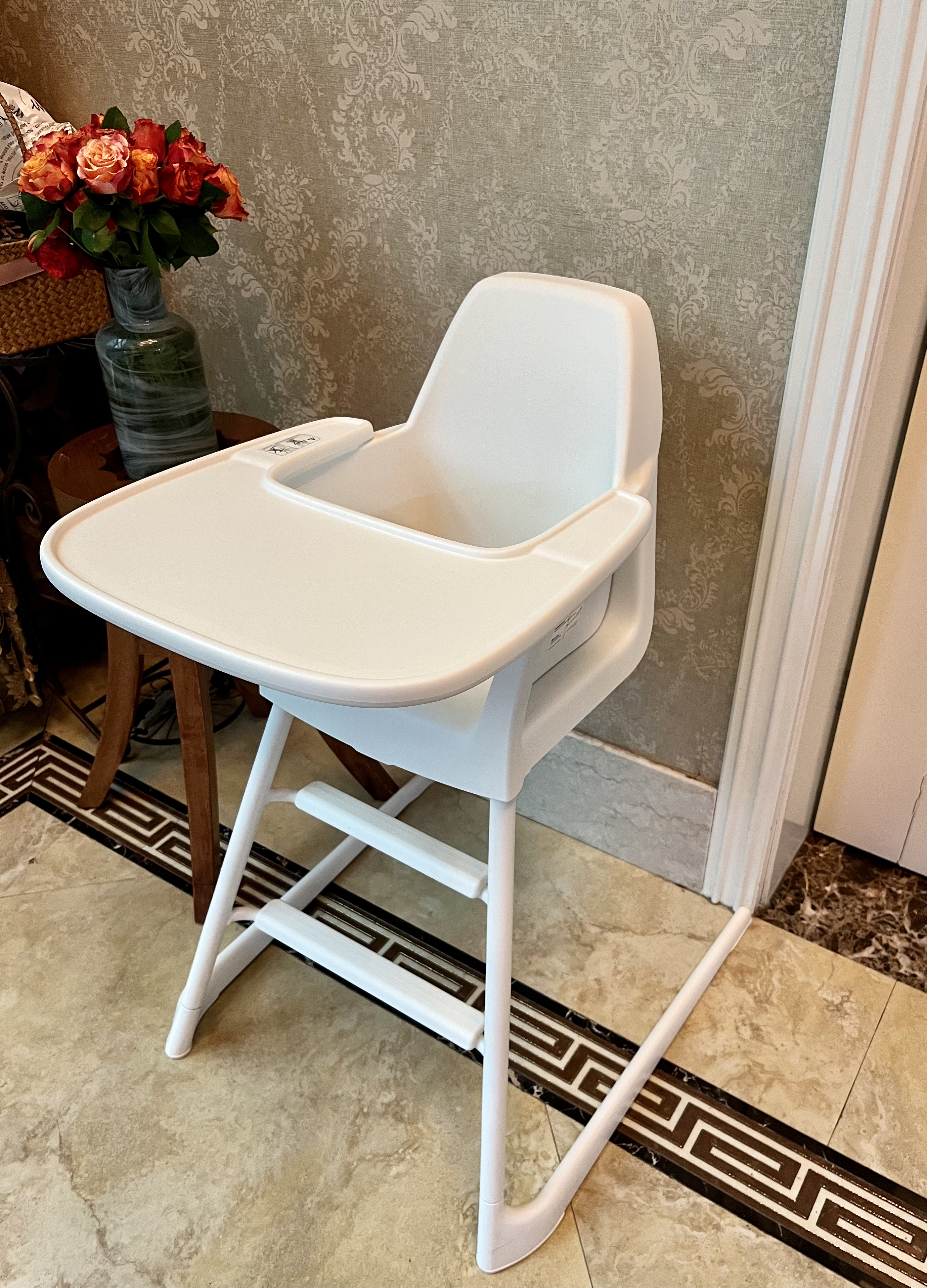 LANGUR 兰格宝宝椅带托盘白色- IKEA