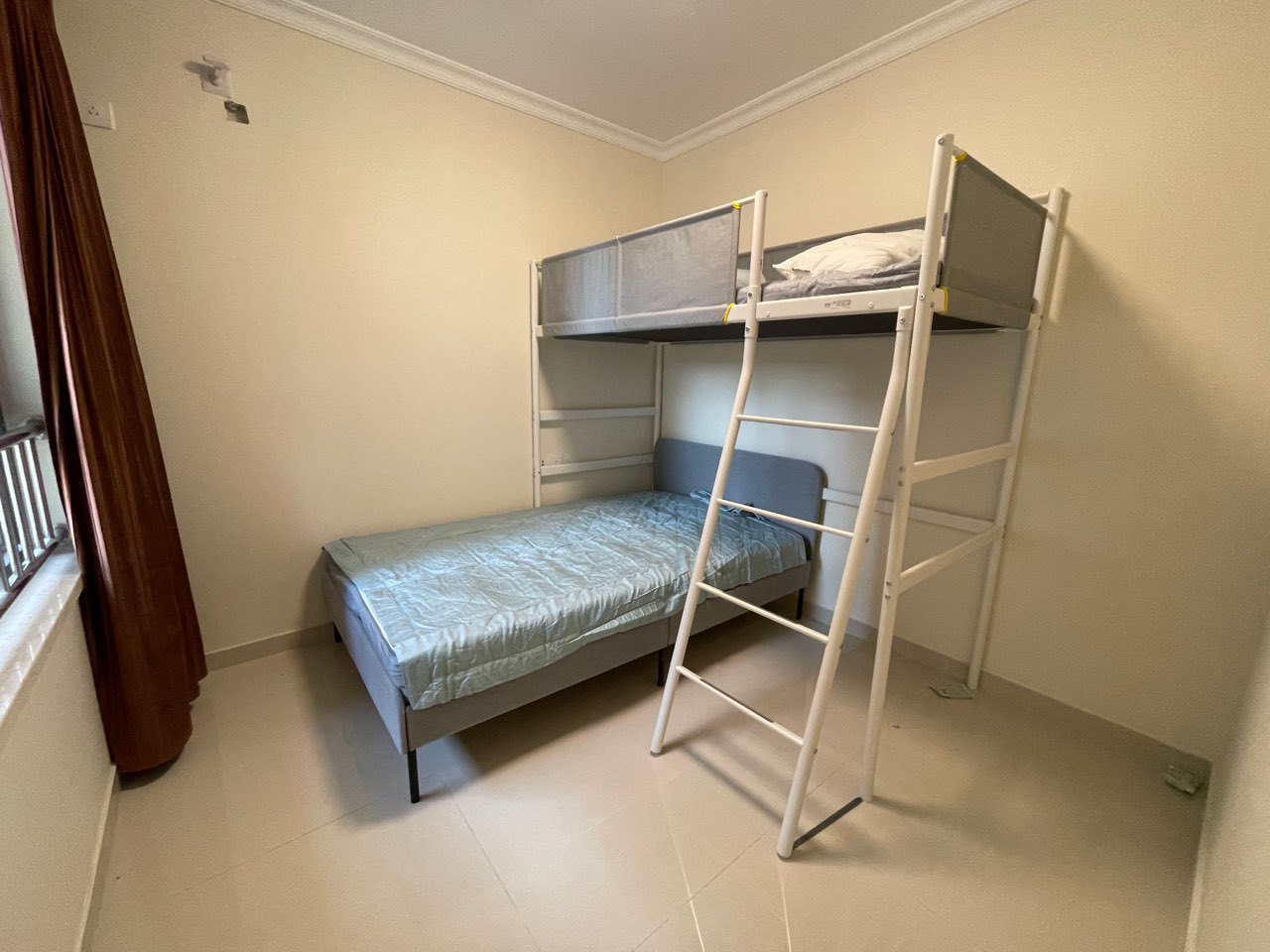 宜家vitval 维特瓦尔 高架床框架 白色/淡灰色 - ikea