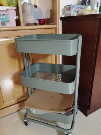 宜家r03skog 拉斯克 手推车 灰绿色 904.431.40 - ikea